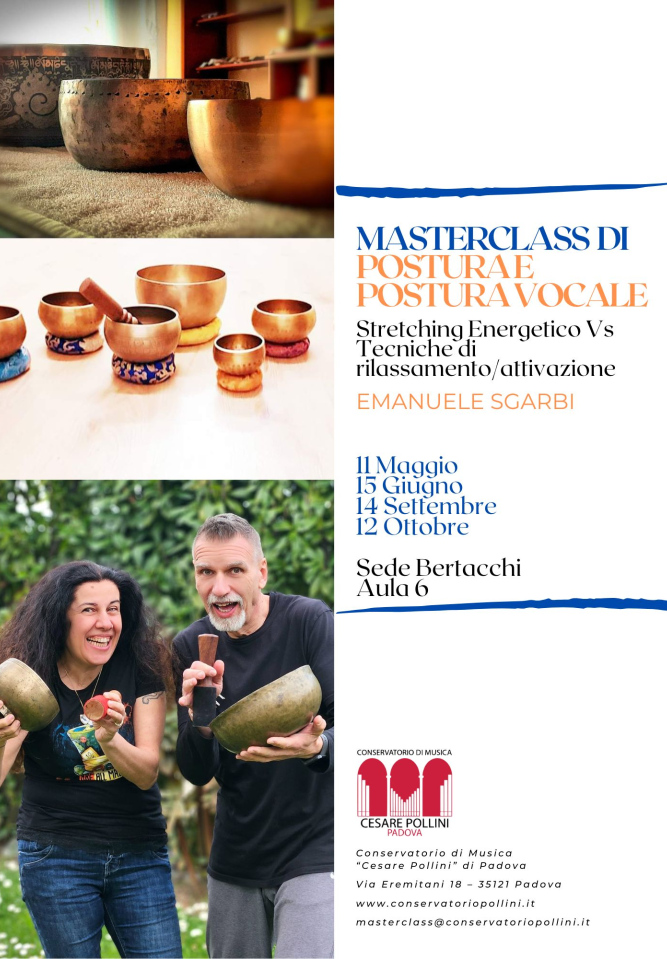 Masterclass di Postura e Postura vocale con Emanuele Sgarbi