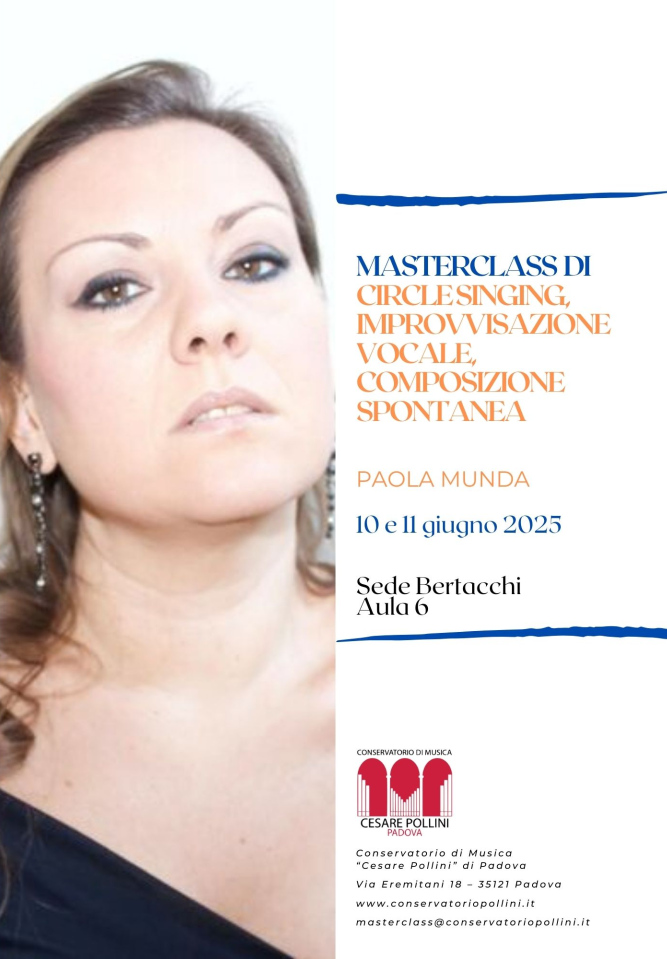 MASTERCLASS di circle singing, improvvisazione vocale, composizione spontanea