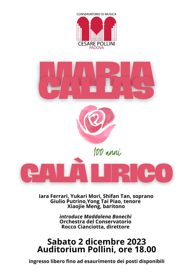 Galà lirico in omaggio a Maria Callas